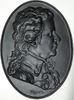 Musiker Einseitiges, ovales Eisengussmedaillon Mozart, Wolfgang Amadeus *1756 Salzburg, +1791 Wien. -