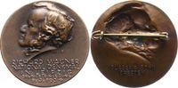 Musiker Bronzene Ansteckmedaille Wagner, Richard *1813 Leipzig, +1883 Venedig. -