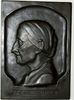 Kunstmedaillen Einseitige Bronzegussplakette ohne Signatur -
