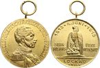 Brandenburg-Preußen vergoldete Bronzemedaille Wilhelm II. 1888-1918.