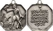 Schützenmedaillen Tragbare versilberte Bronzeplakette Göppingen -
