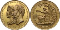 Schwarzburg-Sondershausen Vergoldete Bronzemedaille Günther Friedrich Karl II. 1835-1880.