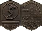 Olympiade Bronzegussplakette Olympische Spiele London 1948 -