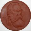 Personenmedaillen Porzellanmedaille Engels, Friedrich *1820 Barmen, +1895 London, deutscher Politiker. -