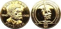 Personenmedaillen Silbermedaille Abbe, Ernst *1840 Eisenach, +1905 Jena, deutscher Physiker, stellte den Mikroskopaufbau auf eine wissenschaftliche Grund. -