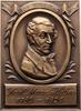 Musiker Einseitige Bronzeplakette Weber, Carl Maria von *1786 Eutin, +1826 London. -