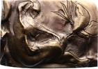 Kunstmedaillen Einseitige Bronzegussplakette Varbanov -