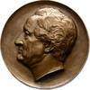 Personenmedaillen Einseitige Bronzegussmedaille Goethe, Johann Wolfgang von *1749 Frankfurt, +1832. -