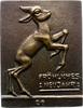 Kalender - Neujahrsplaketten Einseitige Bronzegussplakette -
