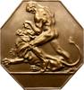 Kunstmedaillen Einseitige Bronzeplakette Hofner, Otto -