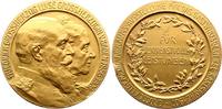 Baden-Durlach Vergoldete Bronzemedaille Friedrich I. 1852-1907. -