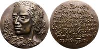 Personenmedaillen Große Bronzegussmedaille 2 Schiller, Friedrich von *1759 Marbach / Württemberg, +1805 Weimar, deutscher Dichter. -