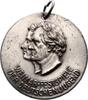 Personenmedaillen Tragbare, einseitige, sehr dünne Zinnmedaille Goethe, Johann Wolfgang von *1749 Frankfurt, +1832. -