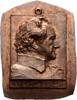 Personenmedaillen Plakette Goethe, Johann Wolfgang von *1749 Frankfurt, +1832. -