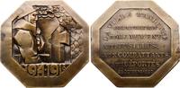 Weimarer Republik Achteckige Bronzeplakette -
