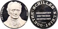 Personenmedaillen Silbermedaille Goethe, Johann Wolfgang von *1749 Frankfurt, +1832. -