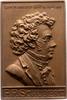 Musiker Einseitige Bronzeplakette Schubert, Franz Peter *1797 Lichtenthal bei Wien, +1828 Wien. -