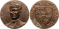 Brandenburg-Preußen Bronzegussmedaille Viktoria Auguste *1858, +1921, Gemahlin Kaiser Wilhelms II., Tochter des Herzogs Friedrich zu Schleswig-Holstein. -