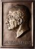 Personenmedaillen Große, einseitige Bronzegussplakette Siemens, Wilhelm von *1855 Berlin, +1919 Arosa, deutscher Industrieller, königlich preußischer Geheimer Regierungsrat. -