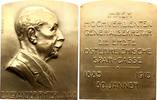 Bankwesen Bronzeplakette Allgemein -