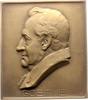 Personenmedaillen Einseitige Bronzeplakette Goethe, Johann Wolfgang von *1749 Frankfurt, +1832. -