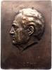 Personenmedaillen Einseitige Bronzegussplakette Goethe, Johann Wolfgang von *1749 Frankfurt, +1832. -
