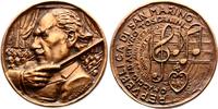 Musiker Bronzegussmedaille Toscanini, Arturo *1867 Parma, +1957 New York (Riverdale), berühmter italienischer Dirigent, wirkte an der Mailänder Scala und a -