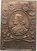 Personenmedaillen Einseitige Bronzeplakette Schiller, Friedrich von *1759 Marbach / Württemberg, +1805 Weimar, deutscher Dichter. -