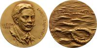 Musiker Vergoldete Bronzemedaille Granados y Campina, Enrique *1867 Lerida, +1916, spanischer Pianist und Komponist. -