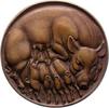 Kunstmedaillen Einseitige Bronzegussmedaille ohne Signatur -