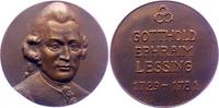 Personenmedaillen Bronzemedaille Lessing, Gotthold Ephraim *22.1.1729 Kamenz, +15.2.1781 Braunschweig, Dichter und Kritiker. -