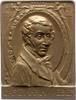 Musiker Einseitige Bronzeplakette Weber, Carl Maria von *1786 Eutin, +1826 London. -