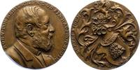 Personenmedaillen Bronzegussmedaille Pommer Esche, Robert von *1833, +1898, preußischer Beamter und Oberfinanzrat. -
