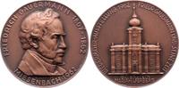 Personenmedaillen Bronzemedaille Gauermann, Friedrich August Matthias *1807 Miesenbach, +1862 Wien, österreichischer Maler. -