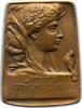 Kunstmedaillen Einseitige Bronzeplakette Rathausky, Hans -