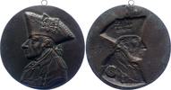 Brandenburg-Preußen Einseitige Bronzegussmedaille Friedrich II. 1740-1786. -