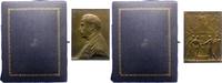 Personenmedaillen Bronzeplakette Wachtmeister, Axel Fredrik Claesson *1855, +1919, schwedischer Außenminister, Vorsitzender des Nationalmuseums in Stockholm, Vor -
