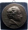 Personenmedaillen Einseitige, bronzierte Medaille aus einer Zinn-Zin Goethe, Johann Wolfgang von *1749 Frankfurt, +1832. -