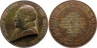 Personenmedaillen Bronzegussmedaille Goethe, Johann Wolfgang von *1749 Frankfurt, +1832. -