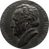 Personenmedaillen Einseitige Bronzegussmedaille Goethe, Johann Wolfgang von *1749 Frankfurt, +1832. -