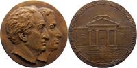 Personenmedaillen Bronzegussmedaille Goethe, Johann Wolfgang von *1749 Frankfurt, +1832. -