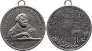 Personenmedaillen Tragbare Zinnmedaille Luther, Martin *1483 Eisleben, +1546 Eisleben. -