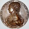 Personenmedaillen Einseitige Bronzegussmedaille Goethe, Johann Wolfgang von *1749 Frankfurt, +1832. -