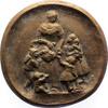 Personenmedaillen Einseitige Bronzegussmedaille Goethe, Johann Wolfgang von *1749 Frankfurt, +1832. -