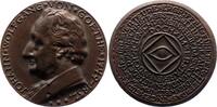 Personenmedaillen Große Bronzegussmedaille Goethe, Johann Wolfgang von *1749 Frankfurt, +1832. -