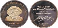 Personenmedaillen Silbermedaille Goethe, Johann Wolfgang von *1749 Frankfurt, +1832. -