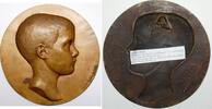 Kunstmedaillen einseitige Bronzegussmedaille Steidle, Alfred -