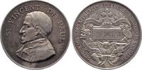 Personenmedaillen Silbermedaille Paul, St. Vincent de *1581 Saint Vincent de Paul, +1660 Paris, französischer Priester, Stifter des Lazaristen-Ordens. -