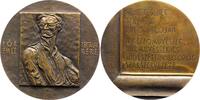 Ungarn-Personen Bronzegussmedaille Por, Bertalan *1880 Babina / Slowakei, +1964 Budapest, ungarischer Maler. -