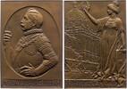 Brandenburg-Preußen Bronzeplakette Wilhelm II. 1888-1918. -